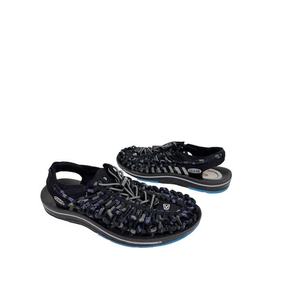 Keen Uneek Unisex Shoes Men 7 / 9 Black Braided Rope Hiking Sandals 1014617 main image 5